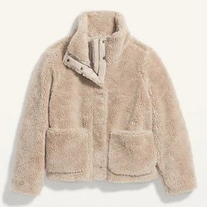 Relaxed Faux-Shearling Jacket